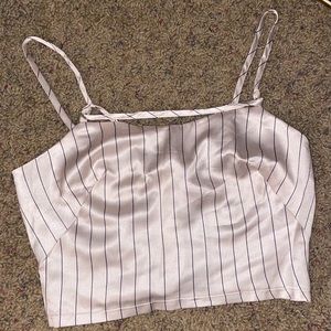 NWT - Striped Crop Top